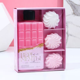 Гель для душа 300 мл и мыло 3 х 30 г, Всё для тебя!, подарочный набор, ЧИСТОЕ СЧАСТЬЕ  фото 6