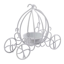 Миниатюра садовая Blumentag MET-098 Подсвечник металл 12 х 12.5 см 01 Белый