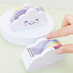 Диспенсер для скотча+скотч Rainbow sky - Купи слона фото 2