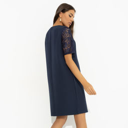 Платье с карманами, Виртуальные будни (blue lace)