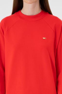 Kad_n K_rm_z_ Basic Sweatshirt Sepette S_rpriz _ndirim - U.s. polo assn фото 6