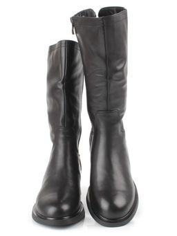 Z4230M BLACK Сапоги зимние женские (натуральная кожа, натуральный мех)