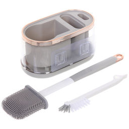 Ерш с креплением на стену "Стиль" 40 см, силиконовая щетка 8626