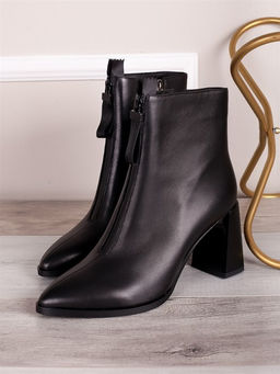 Стильные полусапожки тренд/ Модные ботильоны на удобном каблуке D3035