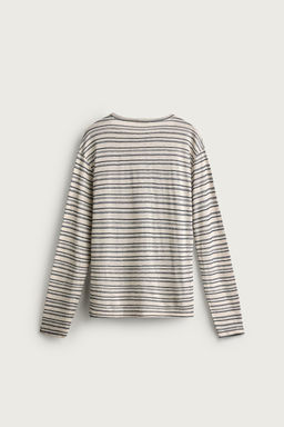 CAMISETA RAYAS VISCOSA - LINO / rayas - Zara фото 9