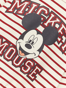 Bisiklet Yaka Uzun Kollu Mickey Mouse Bask?l? Erkek Bebek Sweatshirt - Waikiki фото 3