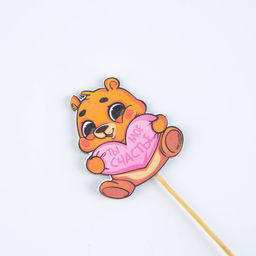 Цена за 5 шт. Топпер Ты моё счастье, 5.2 х 5.9 см - Simaland фото 4