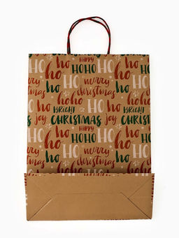 Набор подарочных пакетов «Новогодний», 3 шт, тиснение, 25 × 4 × 30.5 см, 30 × 40 × 11.5 см, 18 × 23 × 10 см