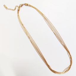 Колье из цепочек