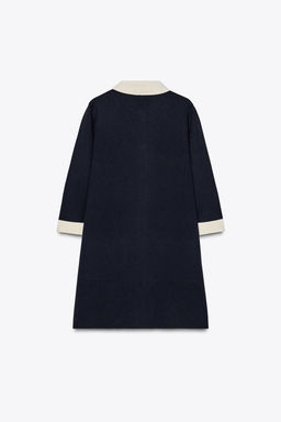 SHORT KNIT DRESS WITH GOLD BUTTONS - Zara фото 3