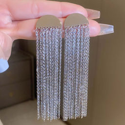 Серьги длинные на гвоздиках арт. 13 1244 (id 266352) - Rada фото 2