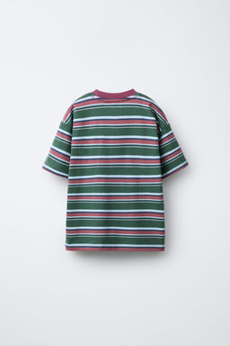CAMISETA ESTAMPADA RAYAS / Verde - Zara фото 3