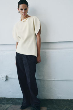 PUFF SLEEVE TOP ZW COLLECTION - Zara фото 3