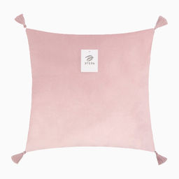 Набор декоративных наволочек Этель с кисточками, цвет розовый, 45х45 см - 2 шт, полиэстер, велюр  фото 10