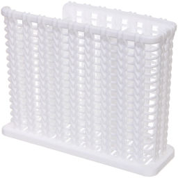 Цена за 2 шт. Подставка для столовых приборов пластиковая "Косичка" 18,5*14*6см 3секции