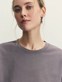 Футболка оверсайз из футера / Zarina  фото 6