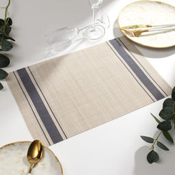 Салфетка на стол Доляна, цв.беж/синий, 45*30см  фото 2