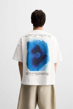 WATERCOLOUR PRINT T-SHIRT - Zara фото 3