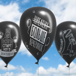 Цена за 2 шт. Воздушные шары латексные 12" «Раздув», 5 шт., 18+