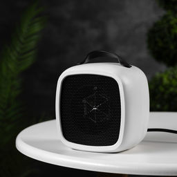 Мини тепловентилятор настольный LTO-01, 500 Вт, 4 м², от сети, белый