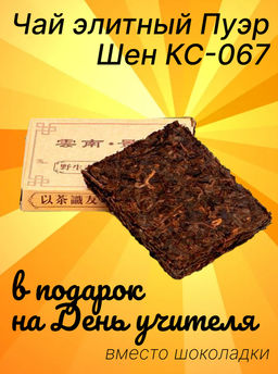Чай элитный Пуэр плитка 50 гр. Шен КС-067