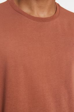 TRENDYOL MAN Siyah Basic Bisiklet Yaka Oversize/Genis Kesim K?sa Kollu T-Shirt TMNSS22TS0317 - Trendyolmilla фото 4