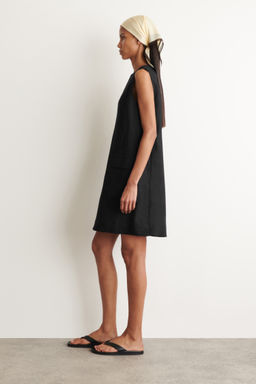 VESTIDO RECTO CORTO DE LINO - H&m фото 3