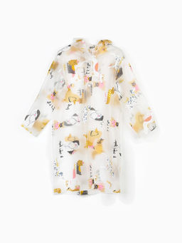 Дождевик детский «Собаки», рост 125-155 см