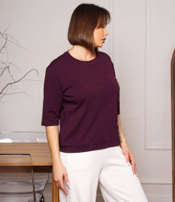 Футболка #КТ0467-55, фиолетовый