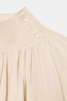 BLUSA FLUIDA PUNTO COMBINADO / Arena - Zara фото 9