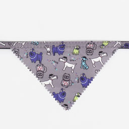 Ошейник с косынкой Яркая жизнь, 32 х 1 см, серый - Пижон фото 6