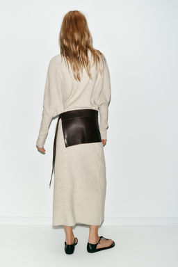 BATWING SLEEVE KNIT DRESS - Zara фото 13