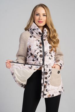 Куртка М-451 бежевый меланж