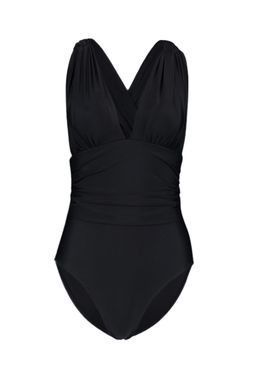 Siyah Dekolteli Drapeli Regular Core Mayo TBESS20MA0294