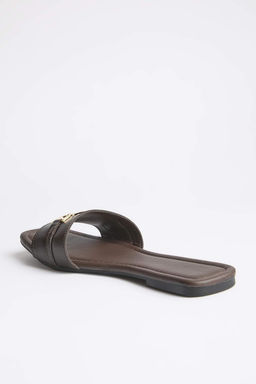 Trendyol Shoes Bej Metal Aksesuar Detayl? Kad?n Terlik TAKSS25TE00015 - Trendyolmilla фото 27