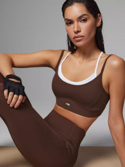 Топ-бра с контрастными вставками