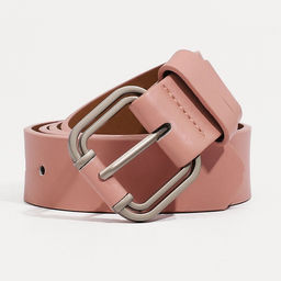Ремень женский, ширина 3.5 см, винт, пряжка металл, цвет розовый