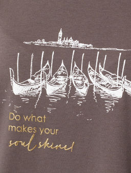 Футболка Vilatte свободного кроя с принтом  фото 2