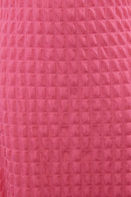 TRENDYOLMILLA Beyaz Duz Dokulu A Kesim/Can Form Bisiklet Yaka Dokulu Maxi Elbise TWOSS24EL00683 фото 10