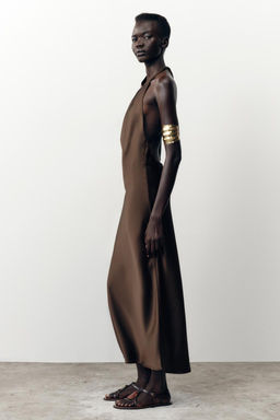HALTER MIDI DRESS - Zara фото 25