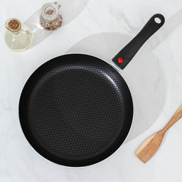 Сковорода Forever, d=28 см, съёмная ручка, стеклянная крышка, антипригарное покрытие, алюминий, тёмно-серая