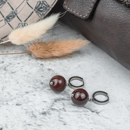 Серьги из муранского стекла MAROON LS3551