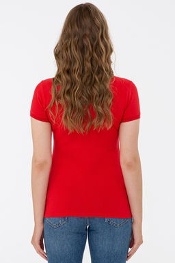 Kad_n K_rm_z_ Basic Polo Yaka Ti__rt - U.s. polo assn фото 3