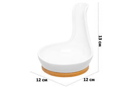 Подставка под ложку Elan Gallery Айсберг фарфор 12×12×13 см  фото 2