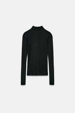 HIGH NECK T-SHIRT - Zara фото 5