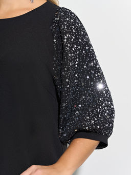 Платье 0218-2 черный муар