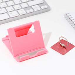 Набор: подставка для телефона и кольцо на чехол 8 Марта!