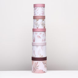 Набор шляпных коробок 5 в1 Легкость, 20 х 20 - 15 х 15 см - Simaland фото 9