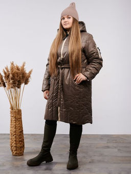 Пальто демисезонное Аврора кофе - Yollochka фото 8
