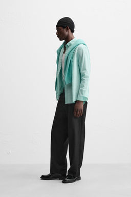 TEXTURED CHECK SHIRT - Zara фото 4